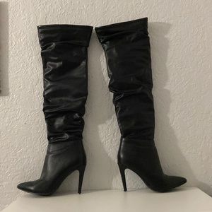 Chinese Laundry Black High Heeled Boots